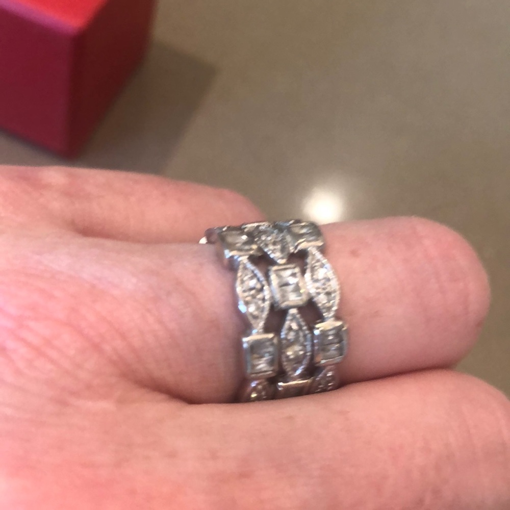 Silver Ring With Swarovski Crystal Elements - image 3